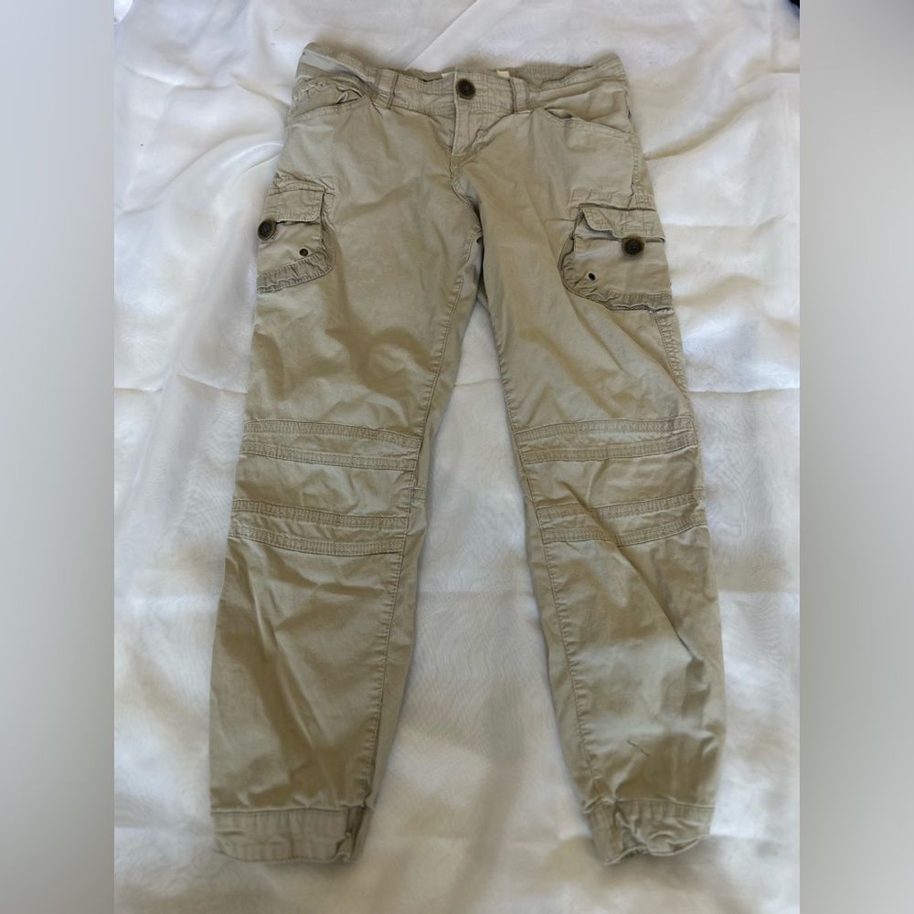 Cream cargo pants